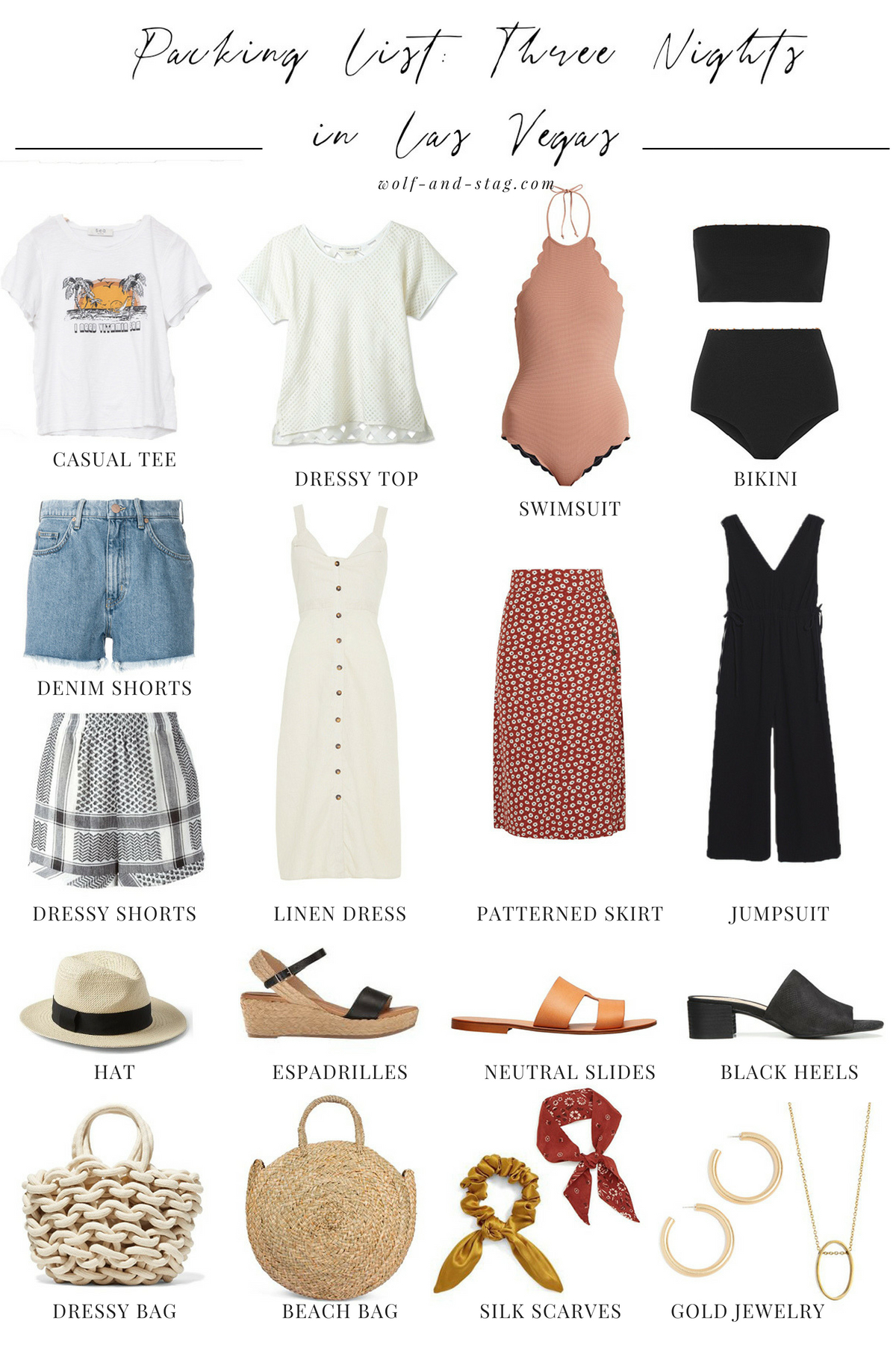 8 Day Packing List for Las Vegas (with learnings from my last trip